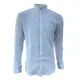 Botón a rayas para hombres Down Slim Fit Camiseta