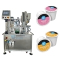 Automatic Ice Cream Cup Filling and Sealing Machine with Turntable Type for Good Price1