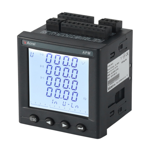 Introduces the display interface (total harmonic) of APM series network power meters