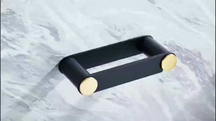 ¿Qué es un soporte de toalla de papel de oro negro?