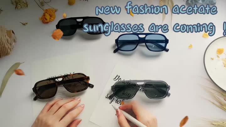 2022 hot sale luxury design acetate sunglasses