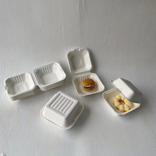 Hot sale sugarcane pulp burger boxes