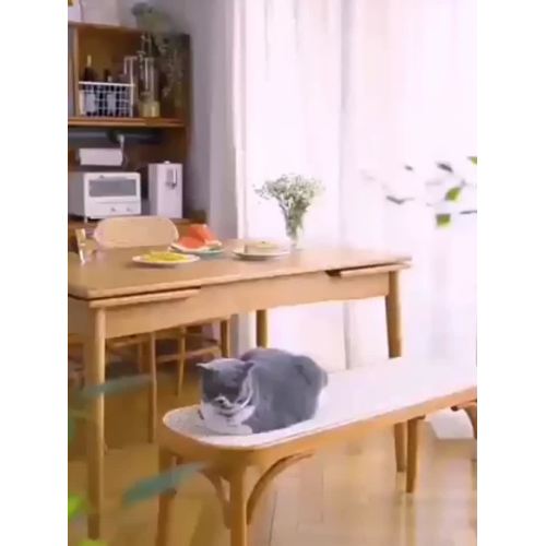 Banco comprido de estilo medieval encostado na parede