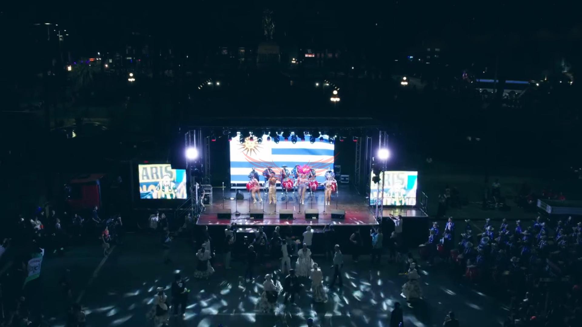 ST130Plus Mobiler Bühnenanhänger in Uruguay – Live-Event-Setup ???