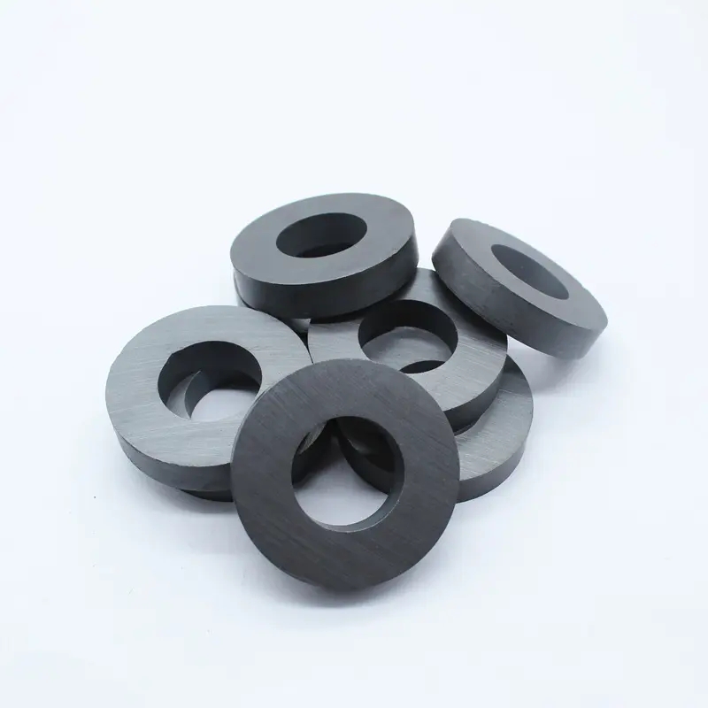 Hard ferrite ring magnet