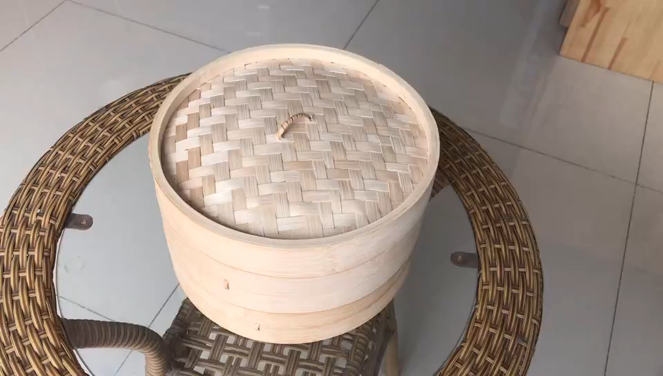 Hot sale High Quality Steamed Bun Container Chinese Cuisine Steamers Dim sum Natural Bamboo Steamer1