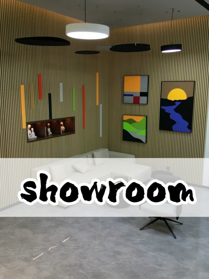 Bem-vindo ao Showroom de painéis acústicos TianGe Acoustic de 1000 metros quadrados
