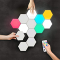 Modular Touch-Sensitive Hexagon Lights & Remote-Controlled RGB Hexagonal Lighting Systems1
