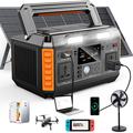 600W Outdoor Portable Power Station with Wireless Solar Panel for Camping1