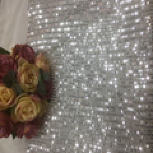 Wholesale stretch Sequins Fabric Fabrics multi color Glittering jacquard Stripe Sequins Embroidered Fabric for Dress1