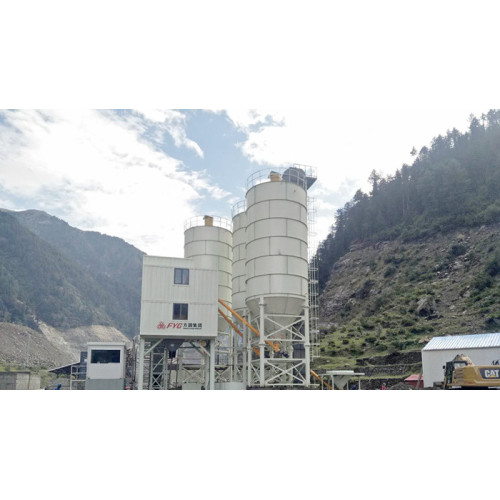 FYG concrete mixing plant support the construction of SukiKinari project in Pakistan.