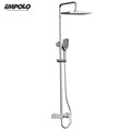 China Quality Supplier Luxury Chrome Exposed Shower Mixer Faucet Brass Shower System1