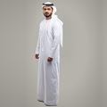 مد قومی طرح جدید لباس مسلمان لباس مردانه خاورمیانه لباس مردانه لباس مردانه Thobe پارچه ریون مردانه1