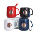 Luxury Badge Logo 400ml 16 oz Ceramic Coffee Mug Matte Black Matte White Handmade Ceramic Mug Joyshakers Cup1