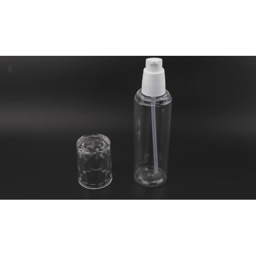 Diamond cap plastic packaging bottle