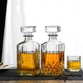 750ml 500ml Manufacturer customized high-quality whisky glass transparent custom wine bottle1