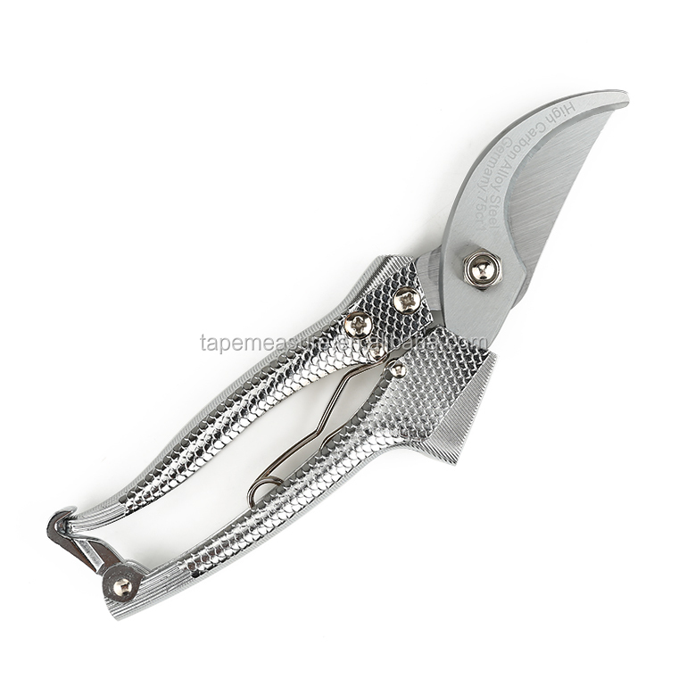 Alat Taman Popular Gunting Pemangkasan Anggur 8 Inch Portable Shrill Shears Dengan Pemegang Logam