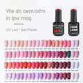 Customizable Private Label UV Gel Polishes: Base & Top Coat in 10ml, 15ml, 1kg Bulk Packaging1