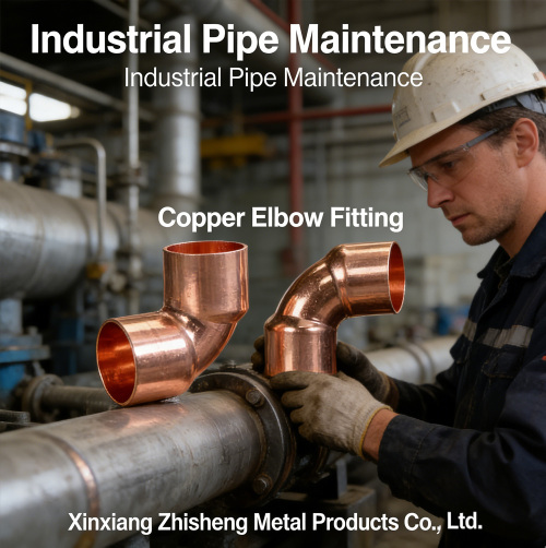 High Purity Copper 90 Degree Elbow Pipe Fitting