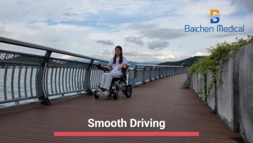 24V Lithium Battery Lightweight Electric Wheelchair for Disabled with Remote Control1