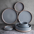 Chaozhou Luxury Grey Ceramic Dinnerware Set for Restaurants1