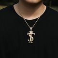 Wholesale Trendy Personalized Brass TS Pendant Neck Chains: Fashion Women's Jewelry on Rope Chain1