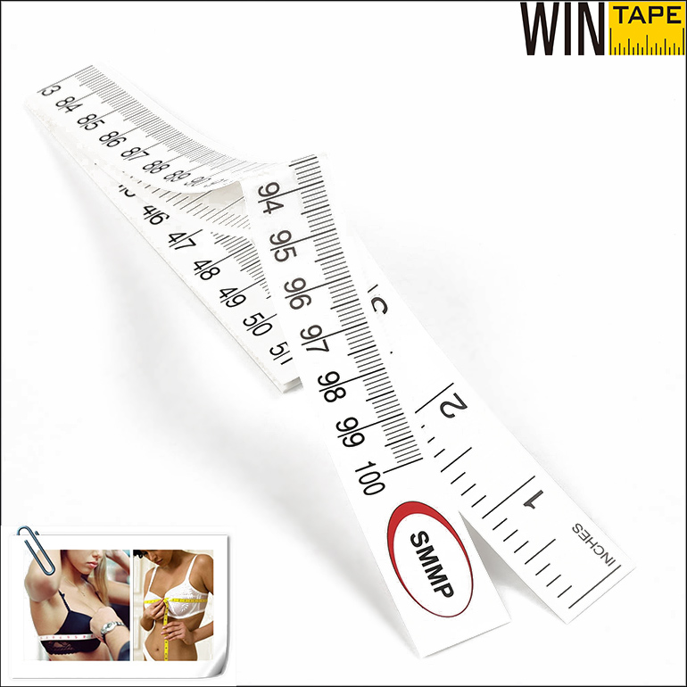 40Inch Your Logo Printed Water Proof Medical Synthetic Tape Measure 1m Paper