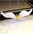 Modern Hotel Lobby Design: Ceiling Chandeliers and Pendant Lights in Bird Shape1