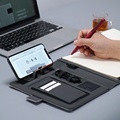 Power Bank Notebook Organizer with USB and Phone Holder1