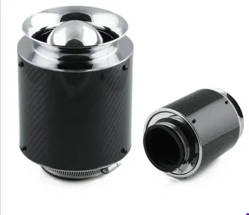 Carbon Fiber Air Filter 76mm Neck Air Intake Pipe Kits1