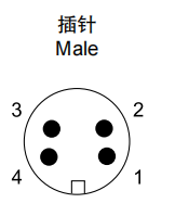 SVLEC 7/8 '' Connecteur véable masculin 4-POLE