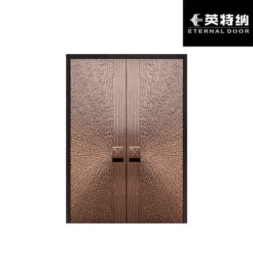 La serie de puertas blindadas premium integra seguridad inteligente y estética de lujo para entradas arquitectónicas y de villas modernas