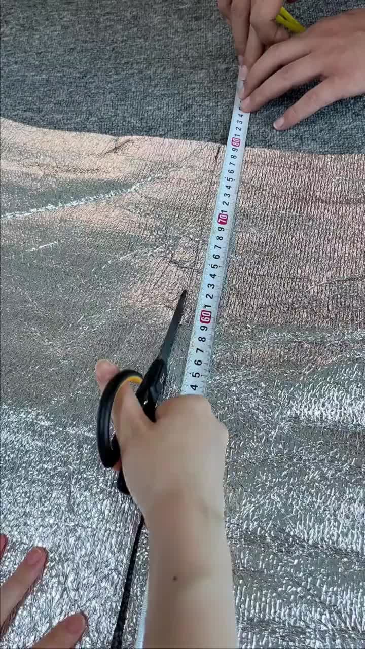 Aislamiento térmico de película de aluminio de doble cara.