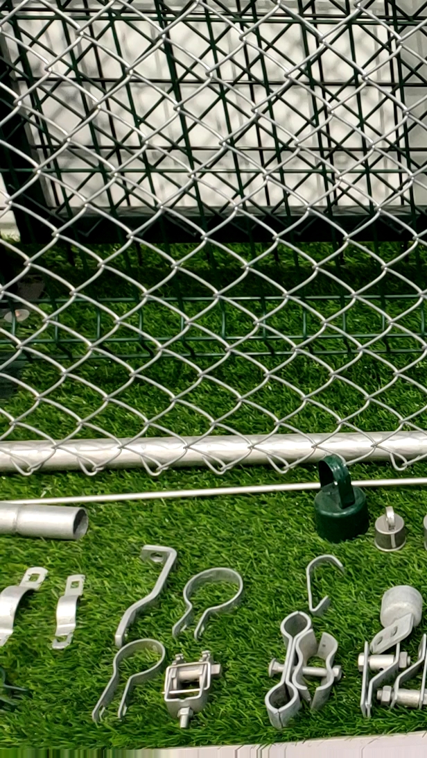 6 Foot Vinyl Coated Galvanized Chain Link Fence Panels Boundary Wall ISO90011