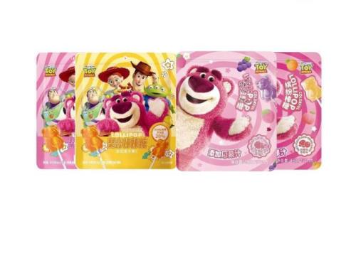 Guangdong Bailong Food Technology Co., Ltd. lança série de doces duros de pirulito colorido de pasta de pêra 48g