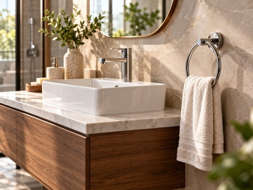 Where Should A Towel Ring Be Placed In The Bathroom?