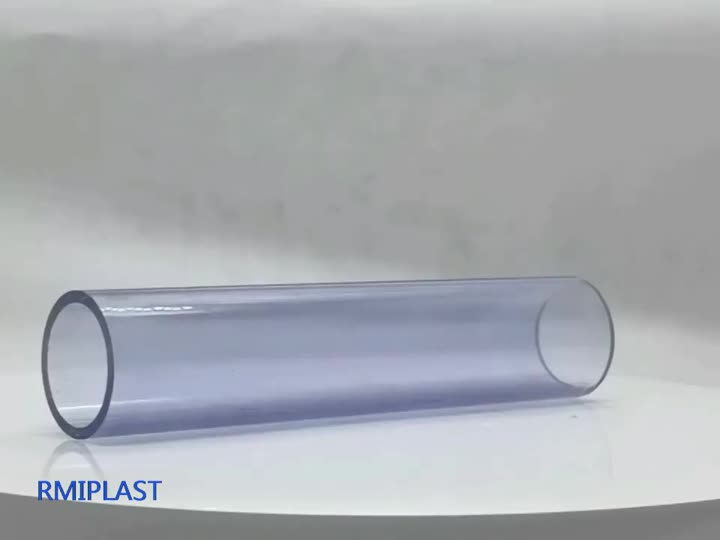 Tubería de PVC transparente