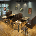 Hot Selling American Industrial Vintage Style Coffee Table and Dining Chair Sets1