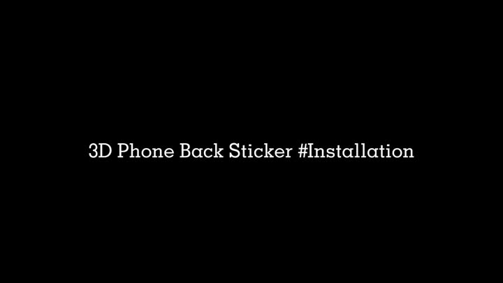 3D Back Sticker for Mobile Phone