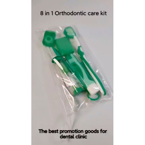 Bottle Packing 8 in 1 Oral Dental Hygiene Travelling Orthodontic Kit Orthodontic Care Kit1