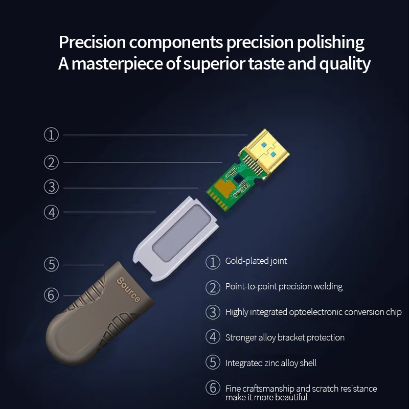 Metal head network connection cable