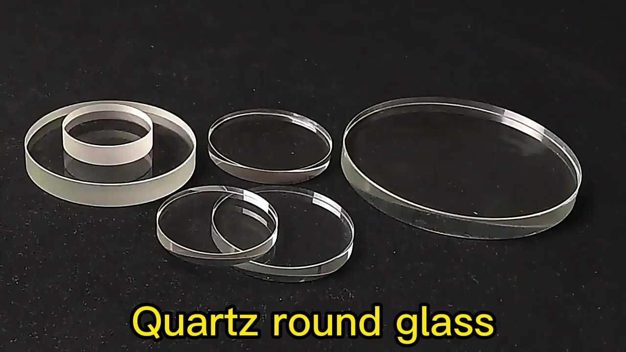 Quartz Verre ronde Verre haute pression Résistant à la pression Custom Diamètre et épaisseur1