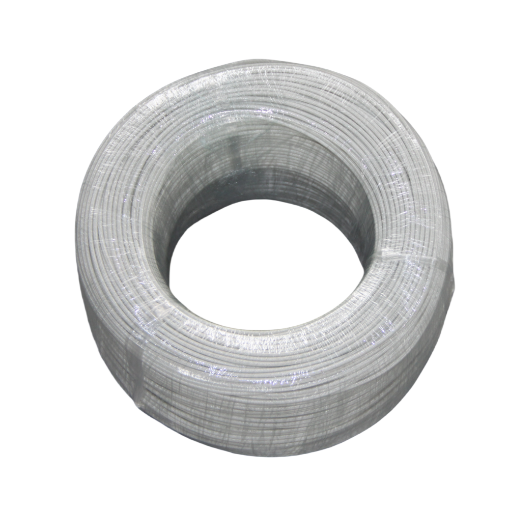 Cable resistente a alta temperatura de goma de silicona blanca