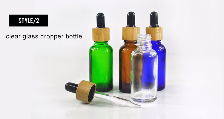 30ml Bamboo Glass Dropper Bottles