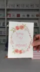 Lycklig mors dag tack kärlek handgjorda kort