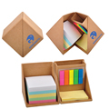 Custom Logo Foldable Kraft Paper Sticky Note with Pen Holder NE0331