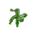 ABS Plastic Double Water Tap: Multi-functional Washing Machine, Mop, Pool Faucet - Cold Water with Quick Open Feature1