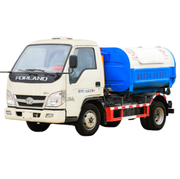 Removable compartment garbage truck