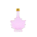 Custom Small Mini Unique 50ml Maple Leaf Alcohol Glass Bottle for Whiskey Vodka Wine with Screw Cap1