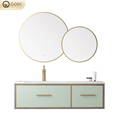 Modern Luxury European Floating Bathroom Vanity Cabinet Sink Set1